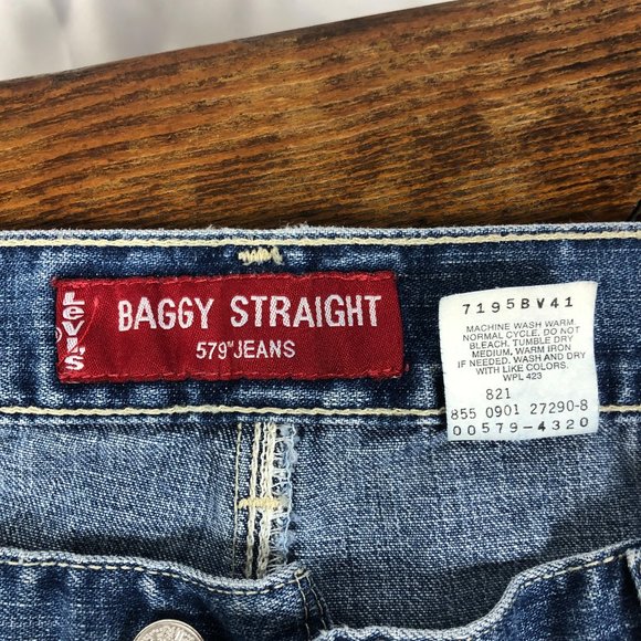 Levi's 579 Baggy Straight Vintage 579-4320 M - Picture 3 of 7